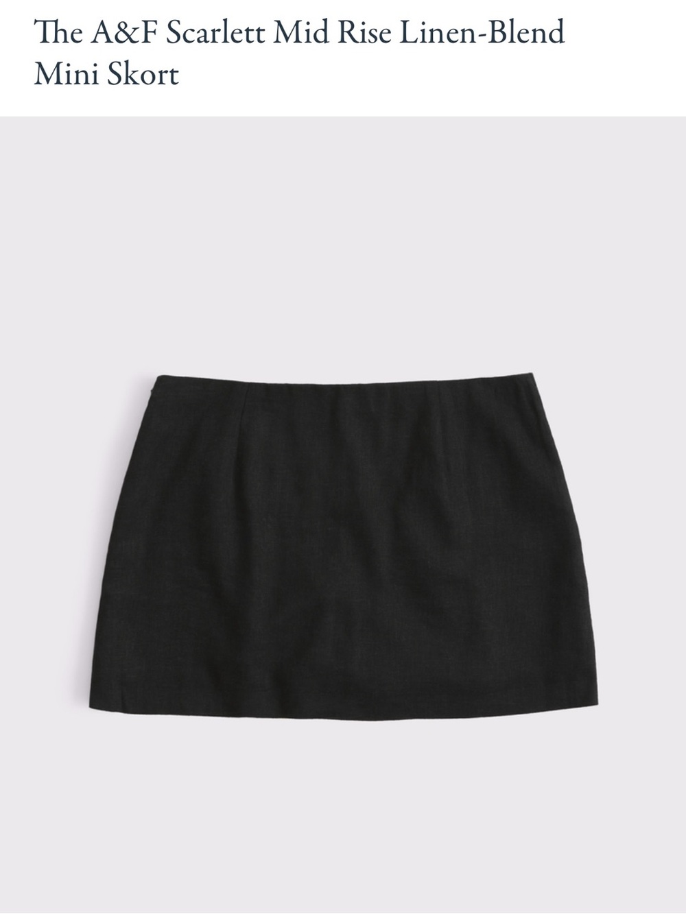 A&F Scarlet Mini Mid Rise skort